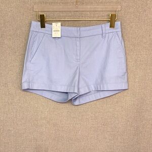 J CREW Brand New 3 ½” Women’s Chino Shorts — size 4 — Pale Chambray Blue NWT